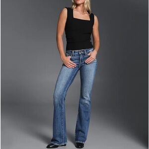 Buckle Blue Flare Women's Jeans